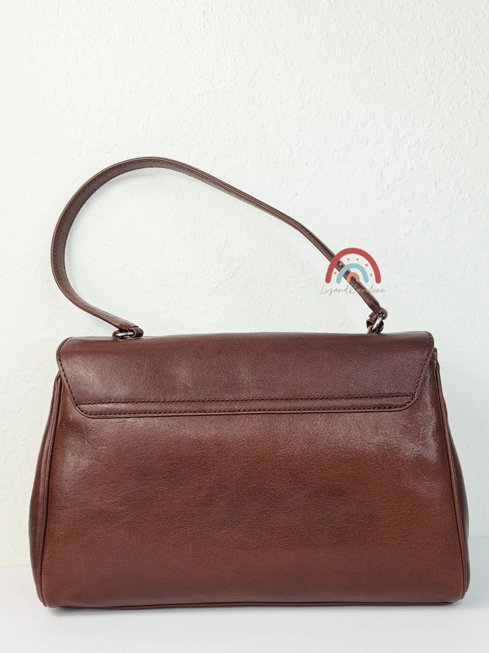 New! J. Crew Evie Shoulder Bag in Leather Washed Brown